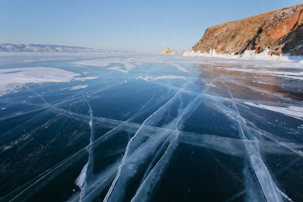 istock Baikal lake ice. Winter landscape 1098345734