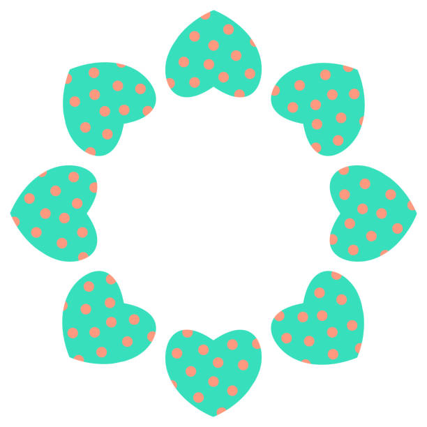istock vector illustration. Set of tender colourful hearts. round, circle form. 1098351036