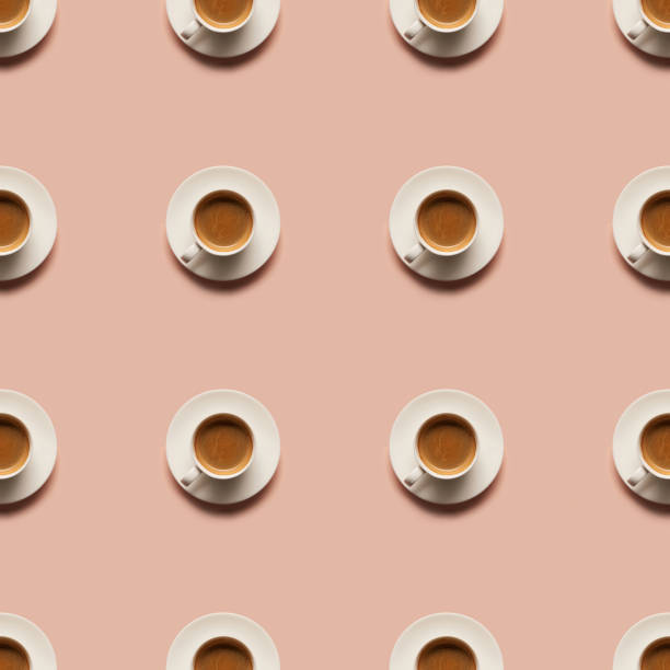 istock top view of aromatic coffee in cups isolated on pink 1098358836