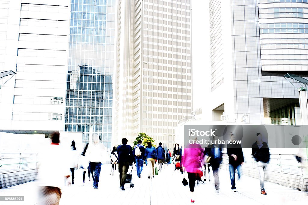 Tokyo commuters Commuters walking to work. Tokyo, Japan Businessman Stock Photo