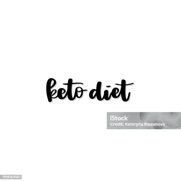 Keto Diet Quote Stock Illustration - Download Image Now - Calligraphy, Carbohydrate - Food Type, Clip Art