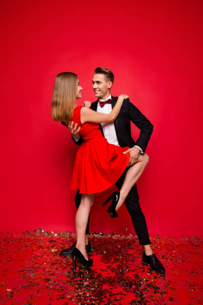 istock Vertical full length body size view of two exquisite sophisticat 1098374554