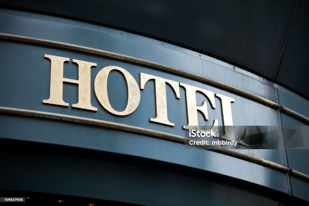 Señal del Hotel - Foto de stock de Hotel libre de derechos