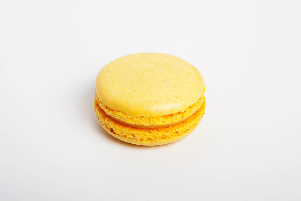 istock Sweet and colourful macaroons or macaron on white background, Desert. 1098385792