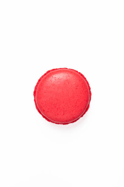 istock Sweet and colourful macaroons or macaron on white background, Desert. 1098391758