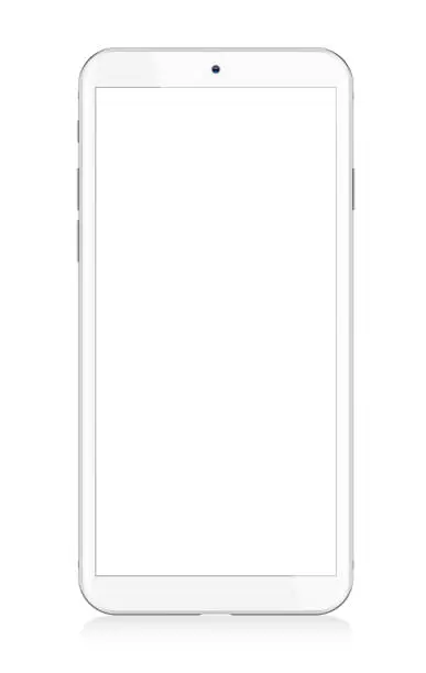 Vector illustration of White Modern Smartphone