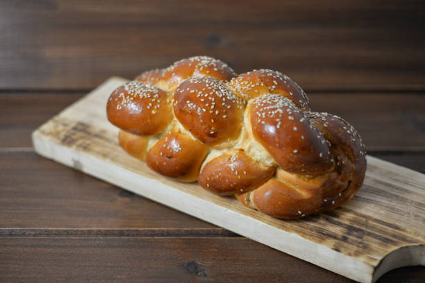 Traditional Jewish sweet Challah stock photo