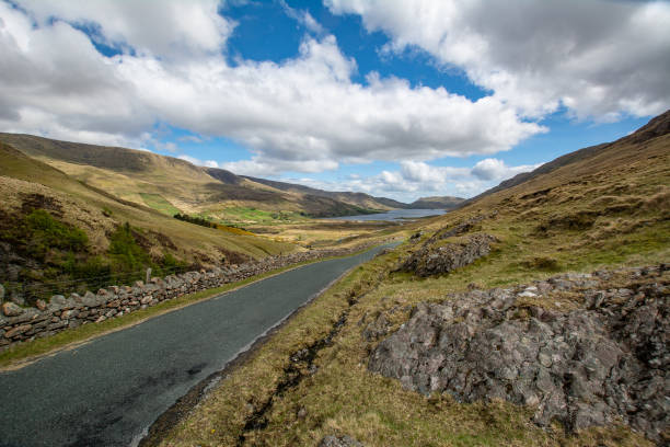 istock Rugged Irish valley with road and lake 1098397358