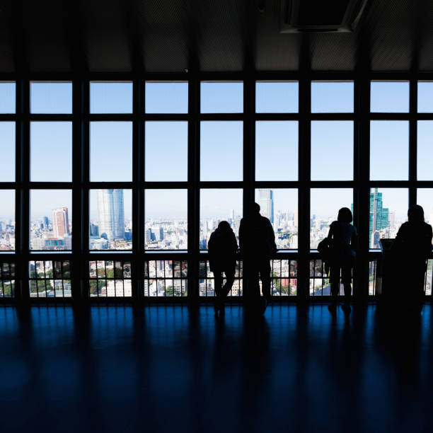 istock Backlit People Silhouettes Tokyo Tower Viewpoint 109839753