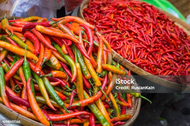 Exotic Seafood Fruit And Vegetable Delicacy At The Local Market In Thailand Stock Photo - Download Image Now