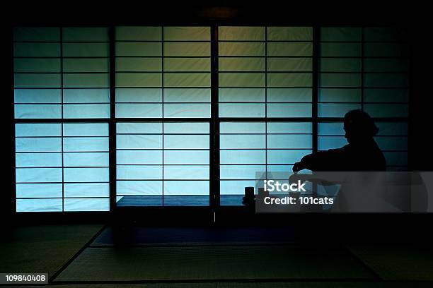 Japanese Sylwetka - zdjęcia stockowe i więcej obrazów Ceremonia herbaty - Ceremonia herbaty, Japonia, Azja Wschodnia