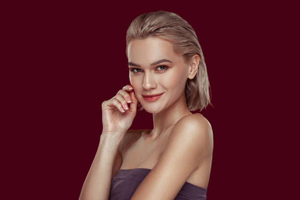 istock Young beautiful woman with amazing facial expression 1098407664