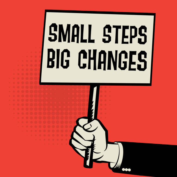 Large Step Change 100+ Small Steps Big Gains Stock Photos, Pictures & Royalty-Free Images ...