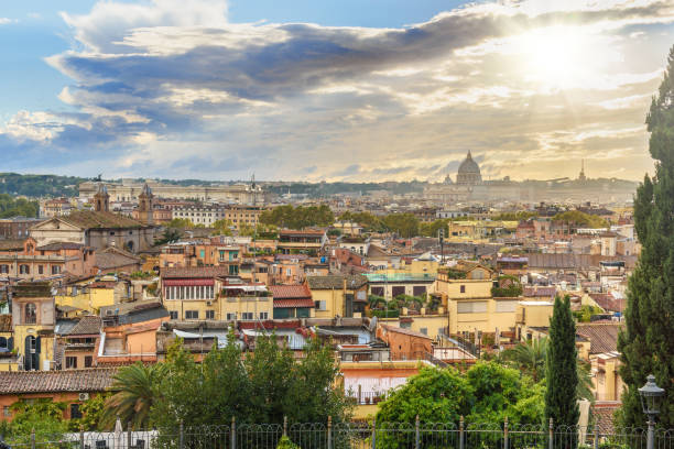 istock View on Rome from Terrazza Viale del Belvedere. Italy 1098411178