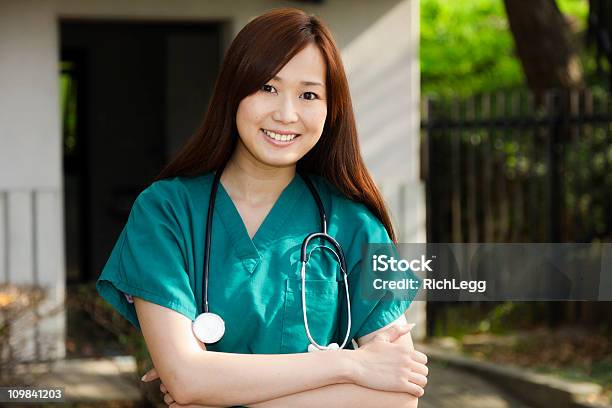 Japanese Healthcare Worker Stock Photo - Download Image Now - Redhead, Women, 20-29 Years