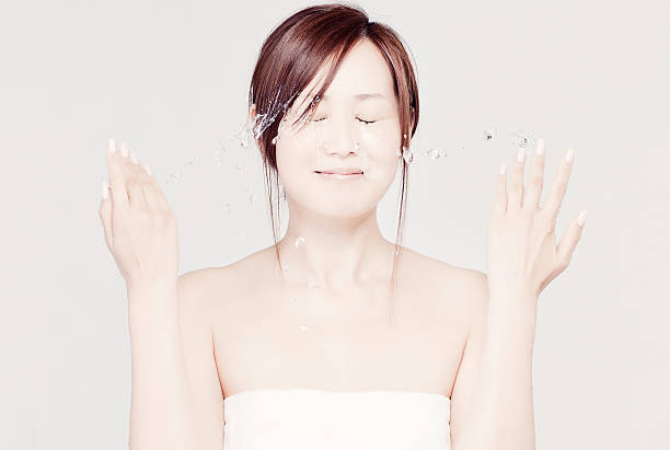 istock Japanese Beauty Washing Her Face 109841923