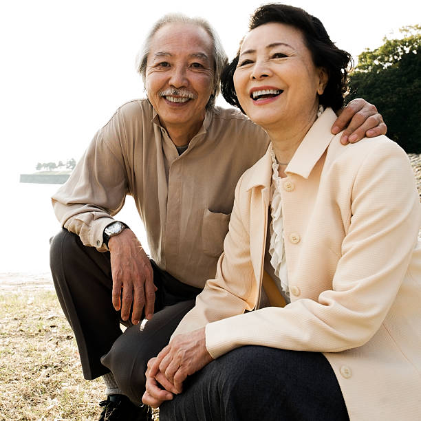 istock Senior Asian Couple at the Park 109842188