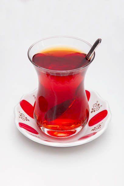 istock One cup of tea over white background. 1098423526