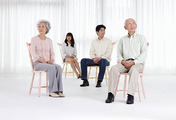 istock Japanese family Sitting in chairs. 109842399