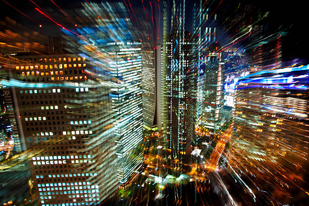 istock Defocussed Tokyo City Lights 109842606