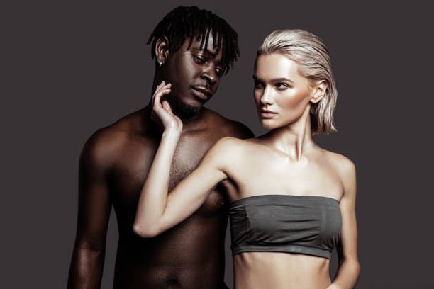 istock Professional models posing for famous magazine wearing underwear 1098430692