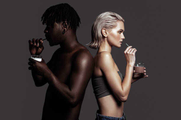 istock Models having different colors of skin sipping some drinks 1098431762
