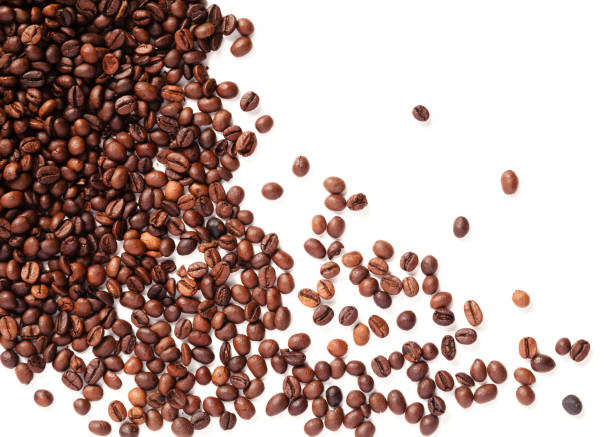 istock Coffee Background. roasted coffee beans. coffee beans isolated on white background 1098439868