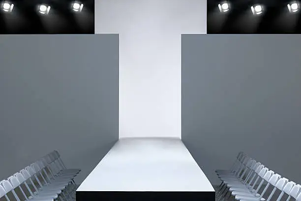 Photo of Fashion show and empty catwalk