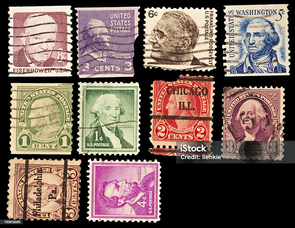미국 대통령 - 로열티 프리 우표 스톡 사진