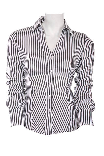 istock Striped female blouse 110824324