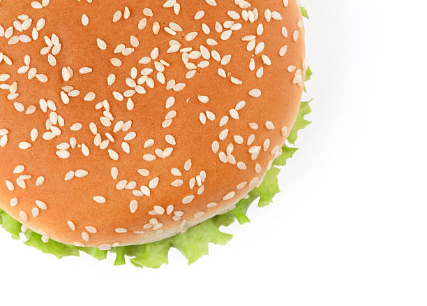 istock Tasty hamburger isolated on white background 110827407