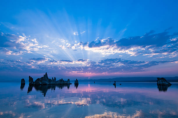 mono lake - hypersaline stock-fotos und bilder