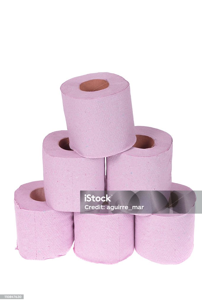 Pink Toilet Paper Stock Photo - Download Image Now - Circle, Color Image,  Cut Out - iStock