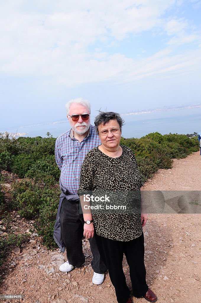 senior couple at nature  Adult Stock Photo