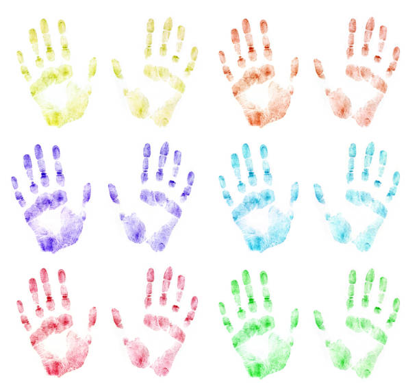 istock Color print of human hands 110860641