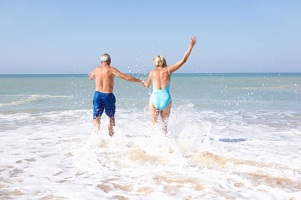 istock Senior couple on beach holiday 110862640
