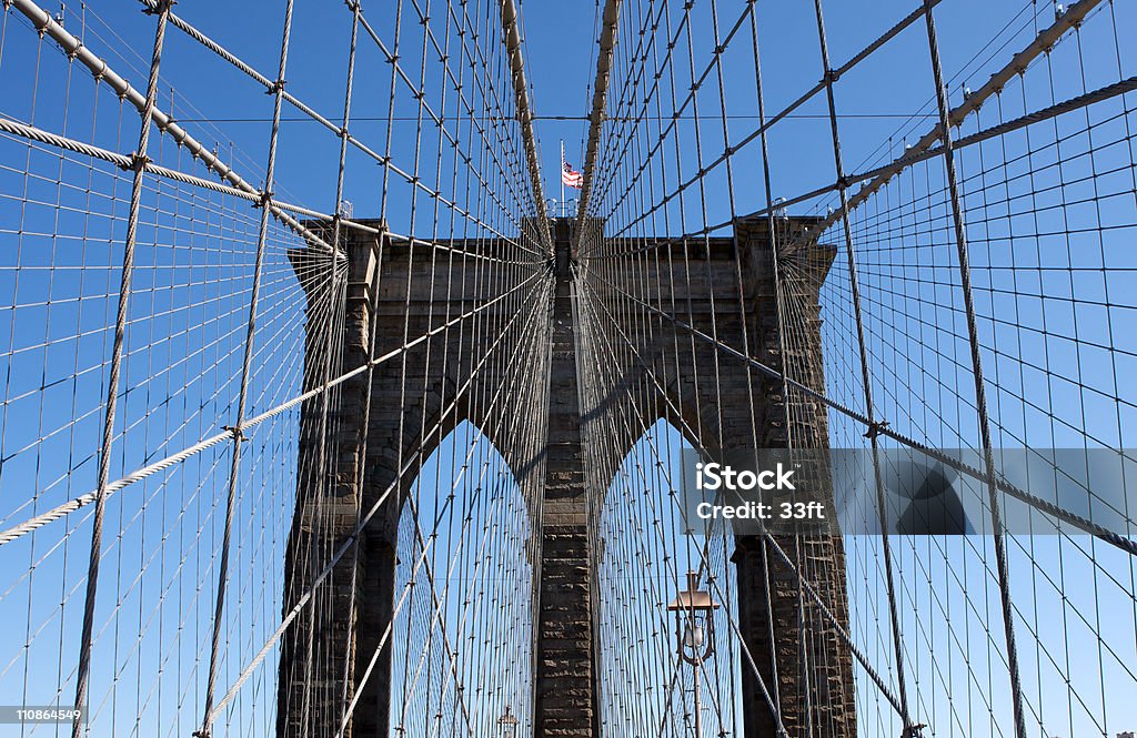 Puente de Brooklyn - Foto de stock de Arquitectura libre de derechos