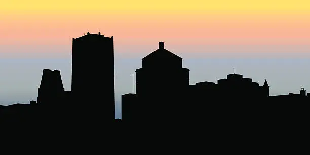 Vector illustration of Montreal Skyline Silhouette