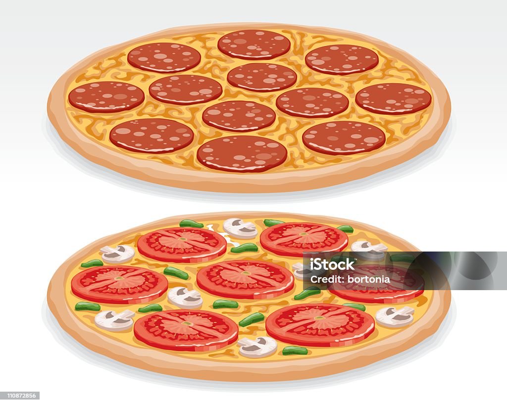 Pizzas - Royalty-free Pizza arte vetorial