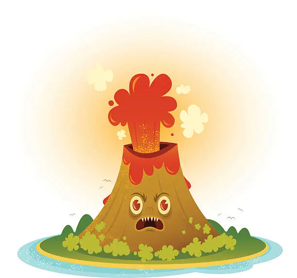 Vector illustration of Volcano