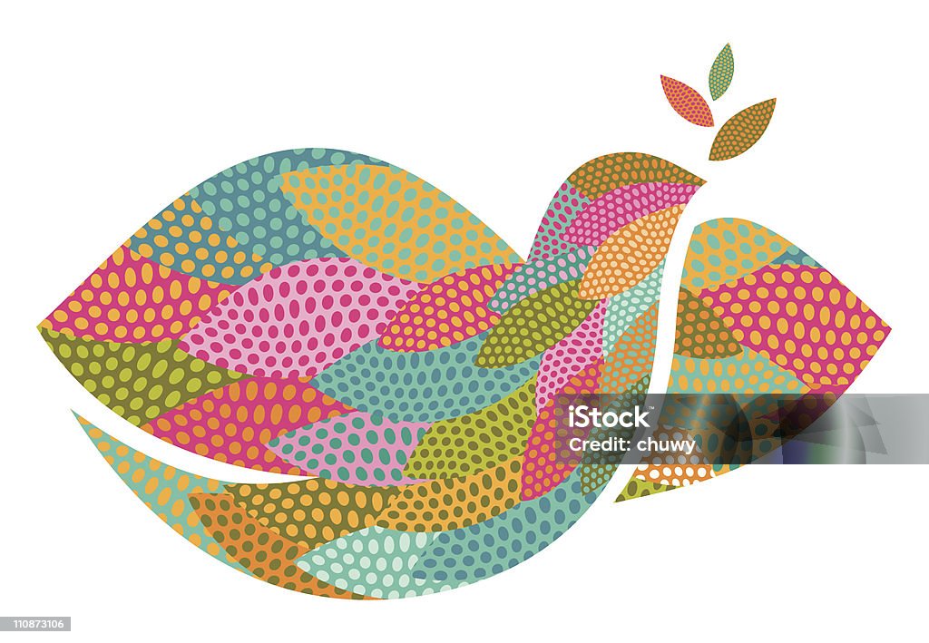 Funky dove of peace Isolated dove of peace in funky style. Christmas stock vector