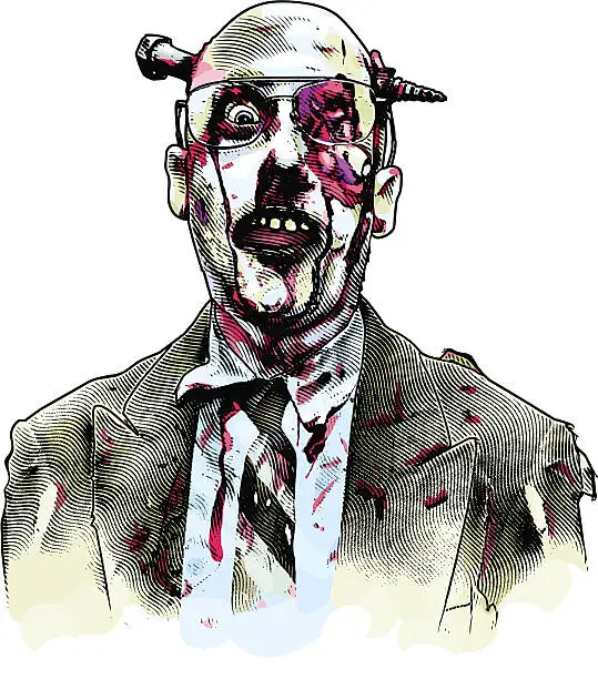 Vector illustration of Zombie