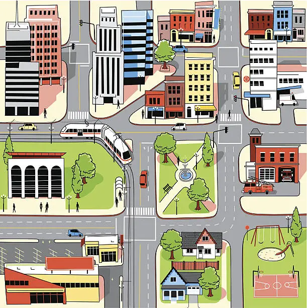 Vector illustration of City Map