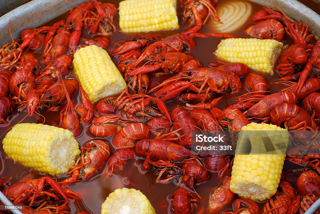 Crawfish bollire - Foto stock royalty-free di Bollente