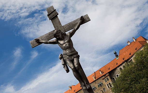 istock Jesus Christ in Cesky Krumlov 110883470