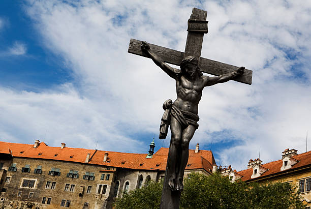 istock Jesus Christ in Cesky Krumlov 110883486
