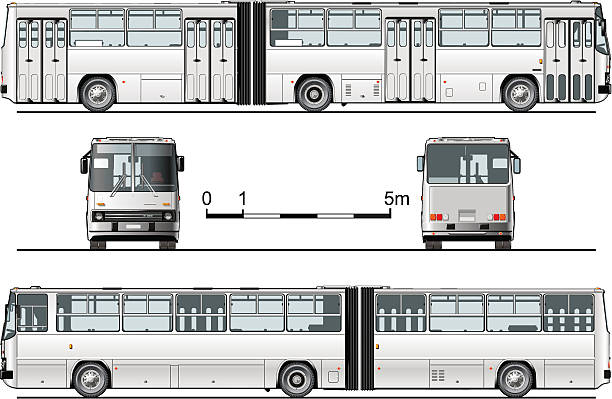 illustrations, cliparts, dessins animés et icônes de haute-détaillée de bus de ville - transportation delivering land vehicle car