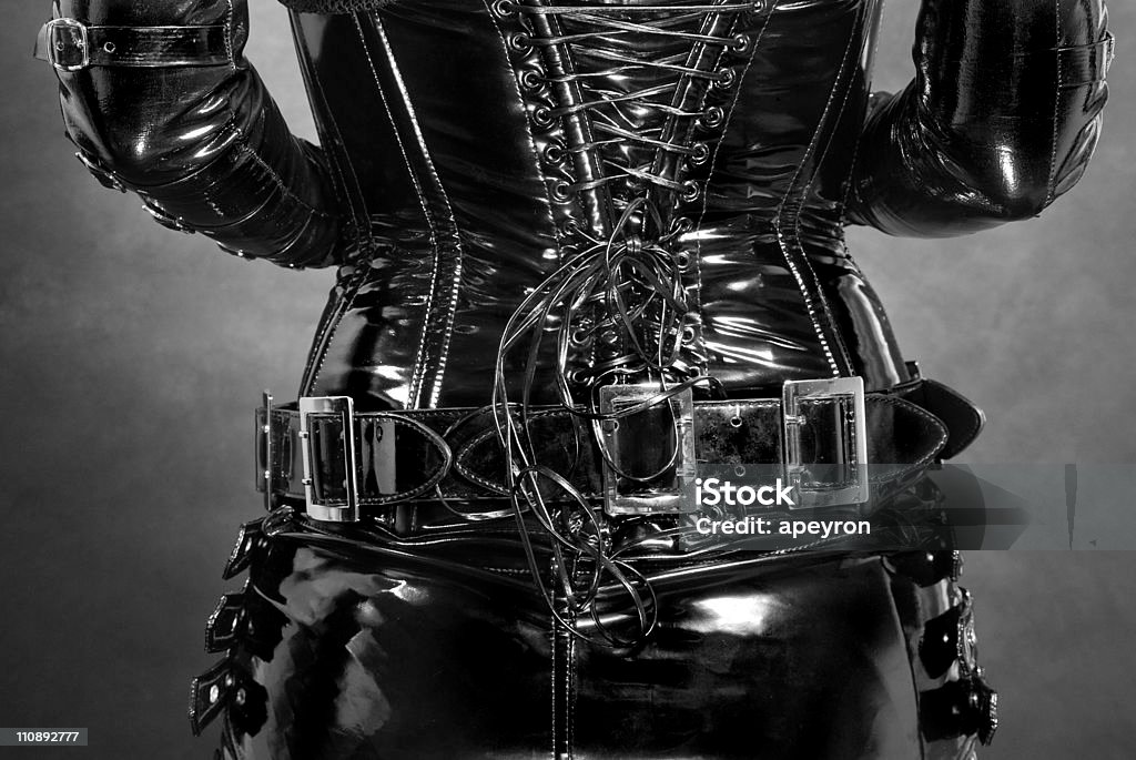 black latex corset  Corset Stock Photo