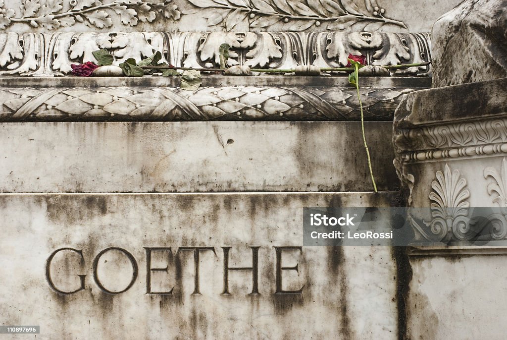 Über Rom-wunderschönen Goethe-Denkmal, den Gärten der Villa Borghese, Italien - Lizenzfrei Johann Wolfgang von Goethe Stock-Foto