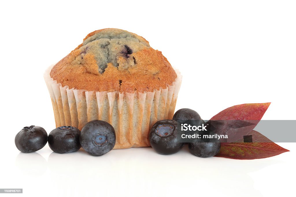 Muffin z jagodami - Zbiór zdjęć royalty-free (Bez ludzi)